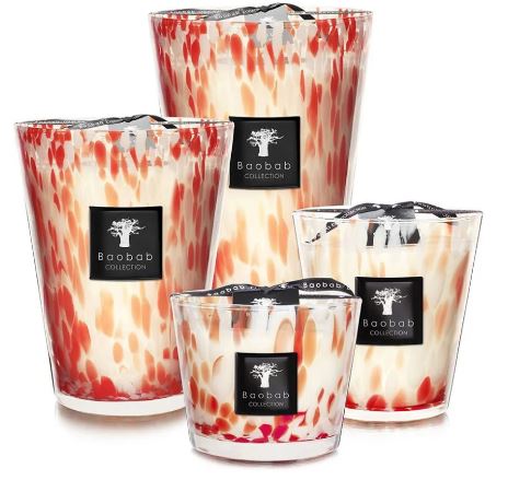 bougie baobab corail pearls