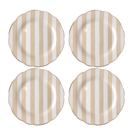 assiette a dessert beige