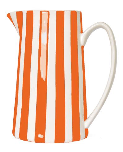 pichet rayure orange