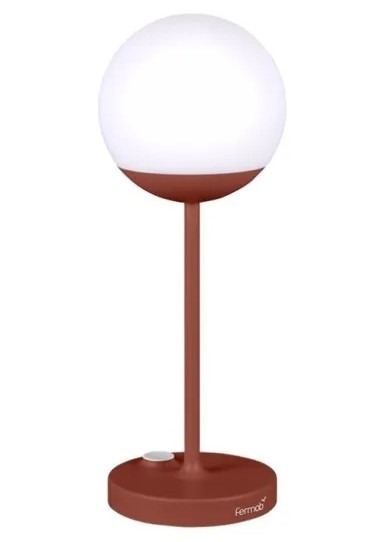LAMPE MOOON OCRE ROUGE