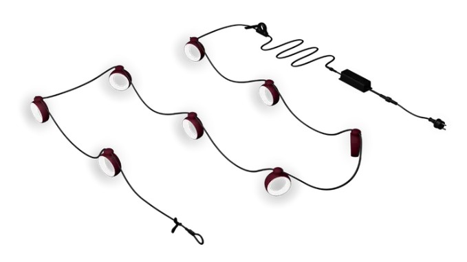 guirlande hoopik cerise noire