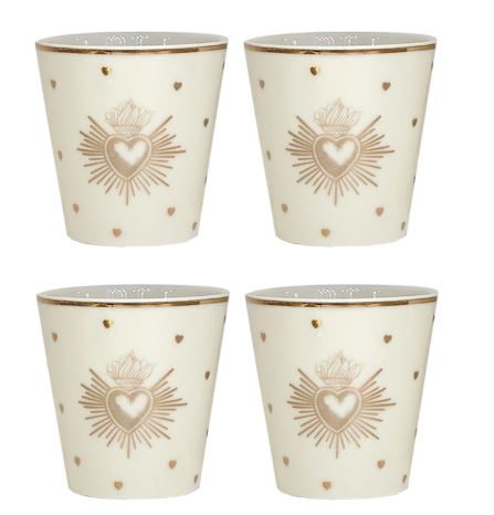 set de 4 gobelets ex voto