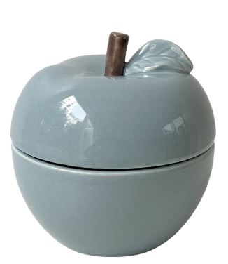 bougie pomme bleu clair