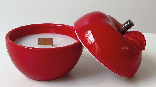 bougie pomme rougee