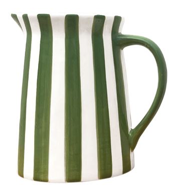 pichet rayure  vert pm