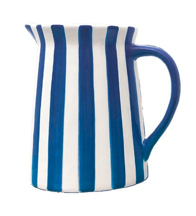 pichet rayure bleu pm