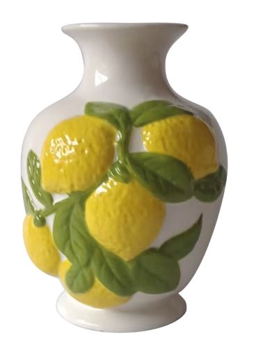 vase ceramique haut citron