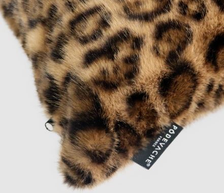 coussins fausse fourrrure leopoard