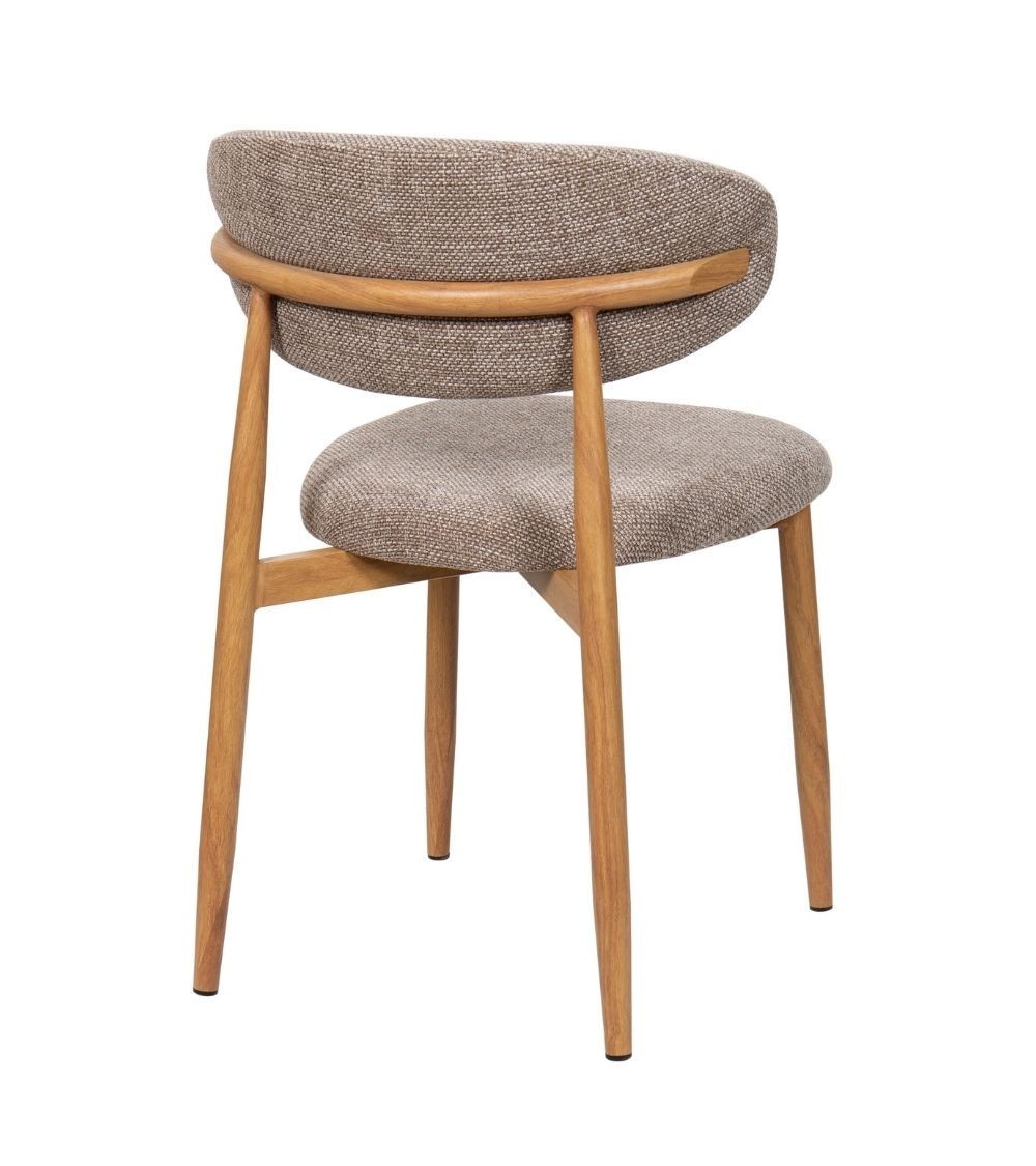 CHAISE GEORGIA TAUPE PIED NATUREL
