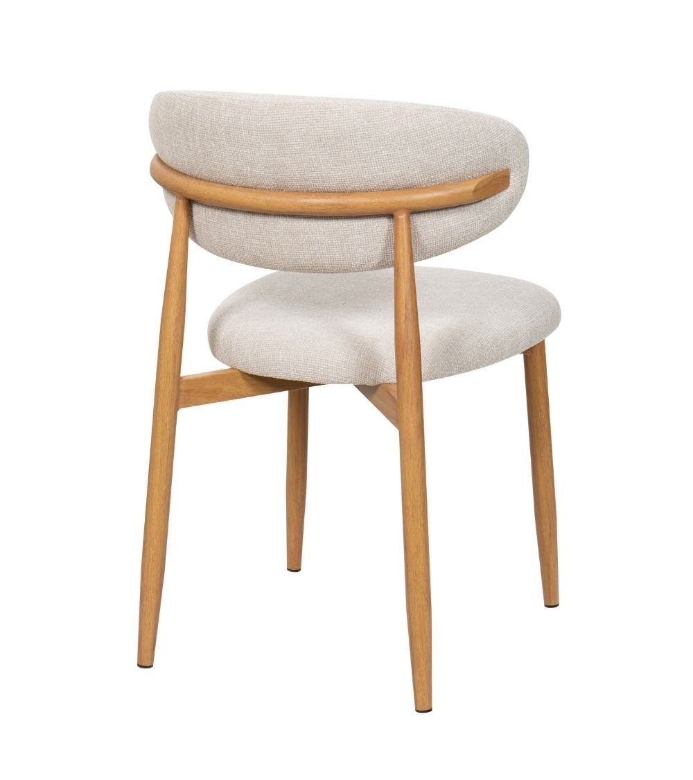 CHAISE GEORGIA BEIGE PIED NATUREL