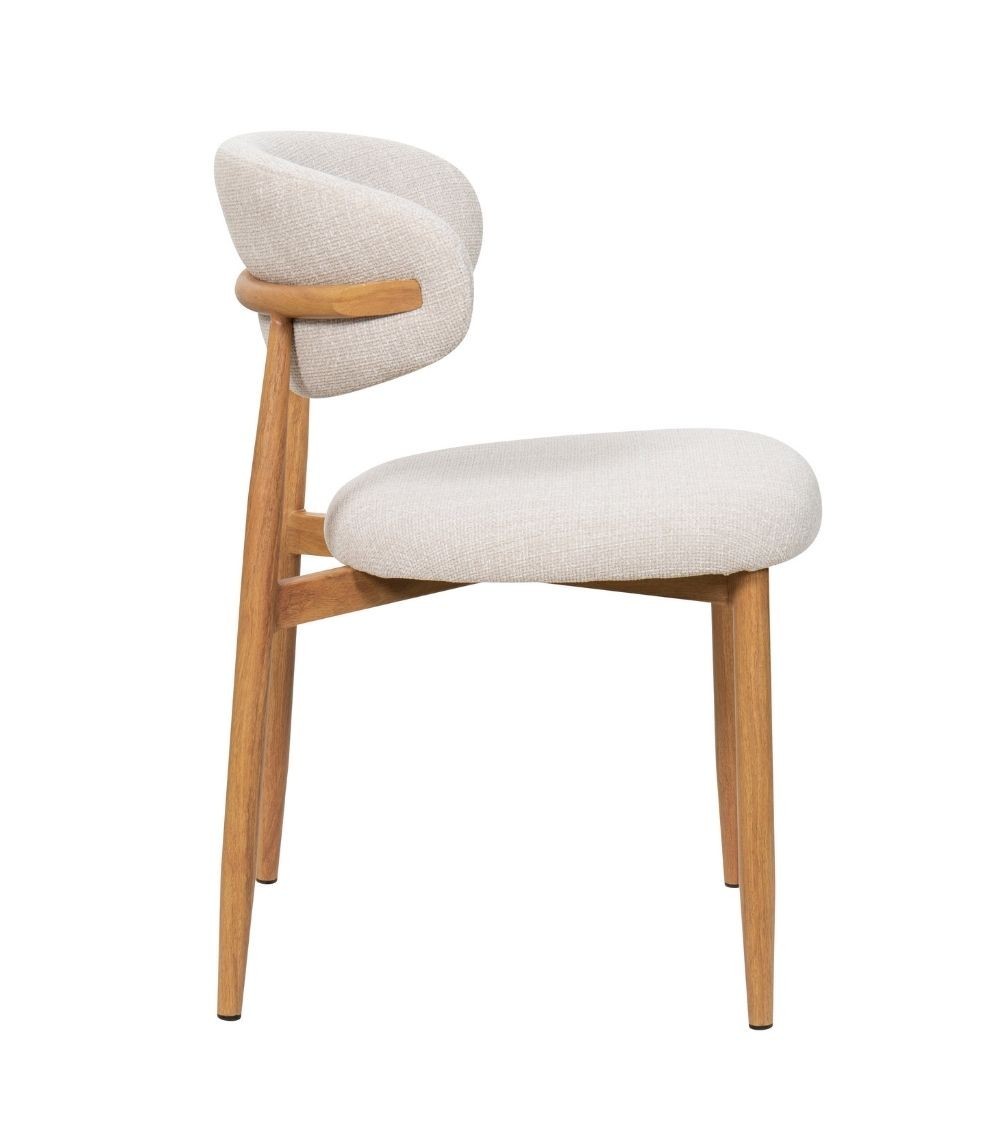 CHAISE GEORGIA BEIGE PIED NATUREL 2
