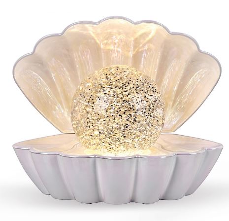lampe coki nacré blanc