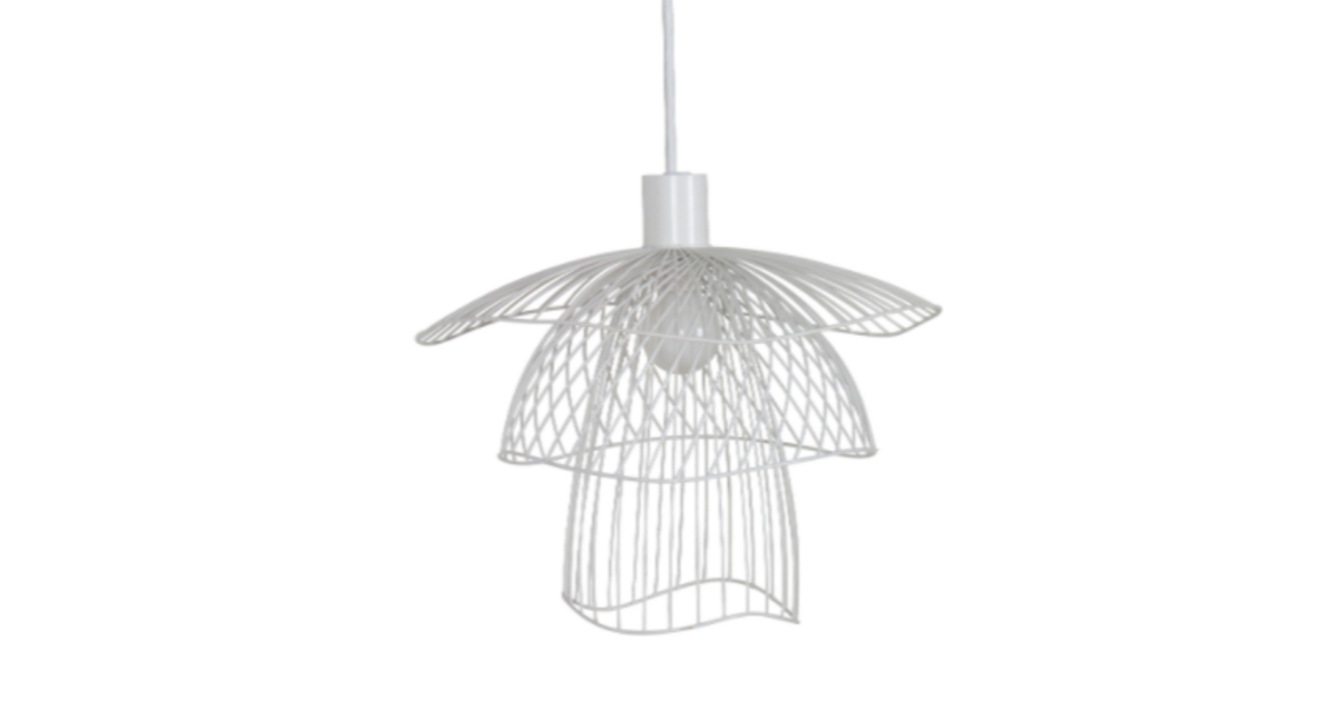 Suspension Papillon XS en métal blanc - Luminaire/Lustres et 