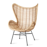 fauteuil egg rotin