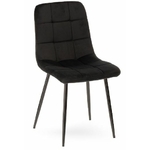 chaise manta velours noir