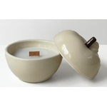 bougie pomme beige