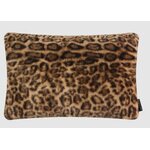 coussins fausse fourrure leopard