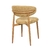 CHAISE GEORGIA MOUTARDE PIED NATUREL