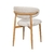 CHAISE GEORGIA BEIGE PIED NATUREL