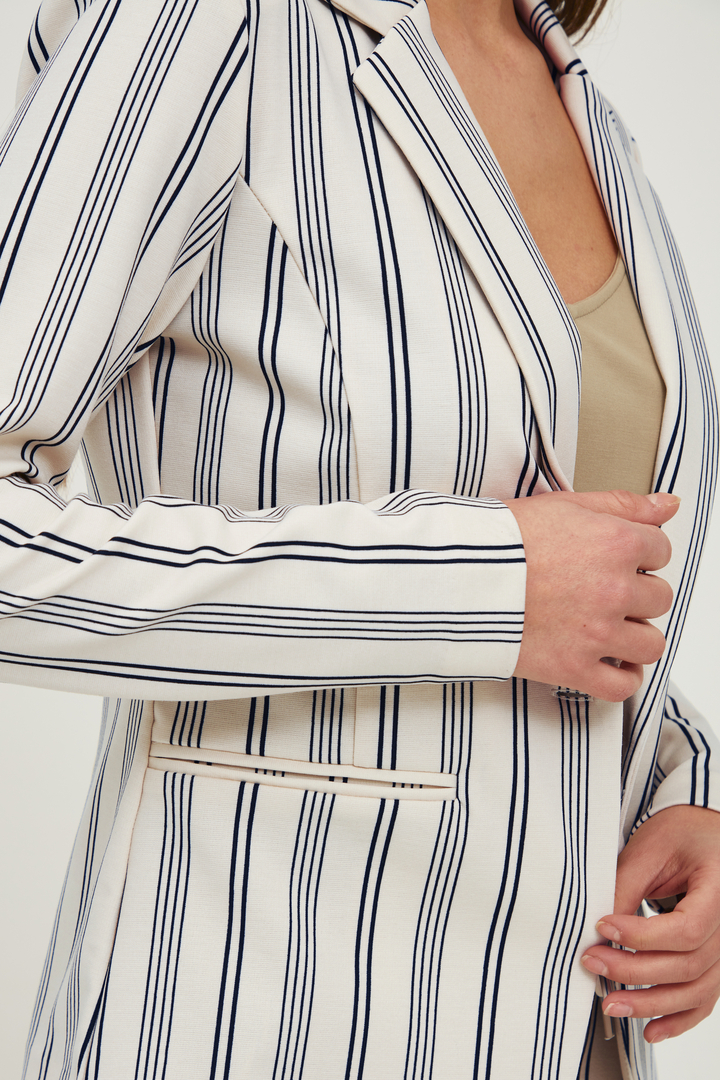 Veste ICHI KATE Rayures - Les Vestes/Les Blazers - dk-boutique