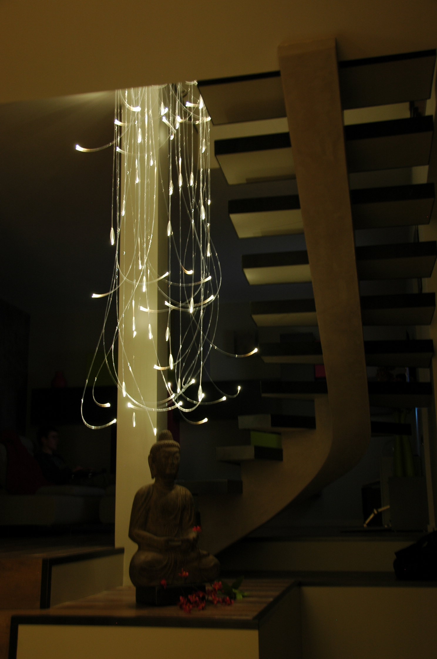 LUSTRE OPALINE EFFET 02 by exul lighting