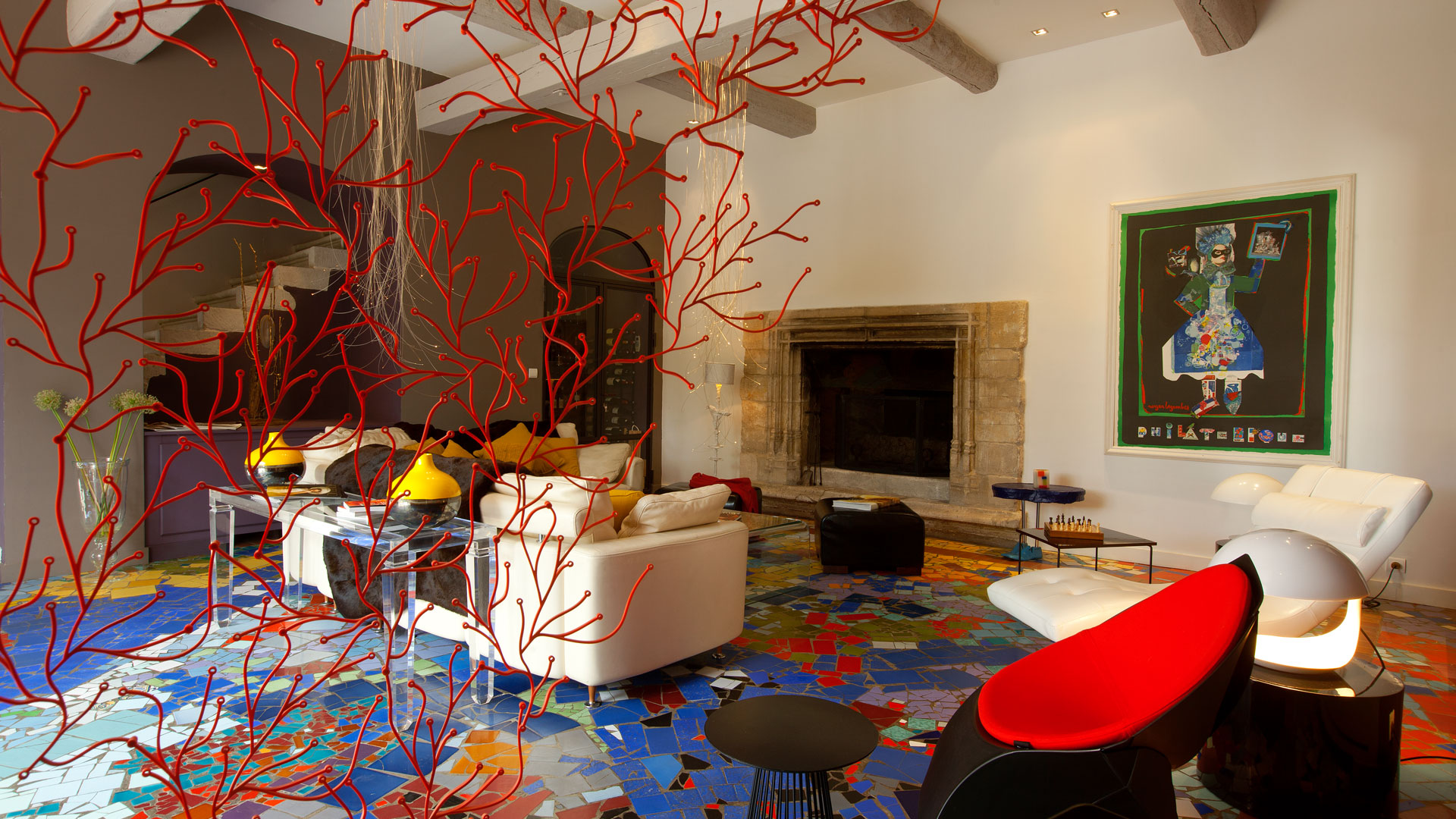 lustre en fibre optique cf3a by exul lighting saint remy de provence france