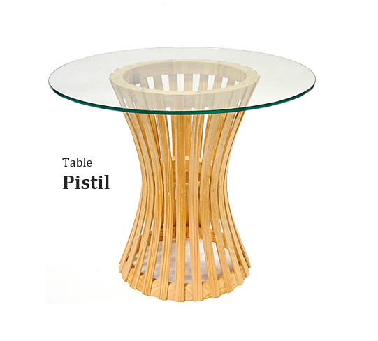 Table verre et bois