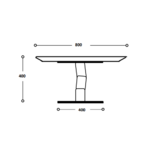 Croquis table basse 80