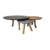 Ensemble Tables trypique Nénuphar CNat Pied bois Acacia brut - D60-80-110cm - teinte noir mat, noix, bois blanchit - VRauf Grand Public