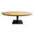 Table basse Nénuphar Collection Nature D110cm - pied métal sculpture bambou