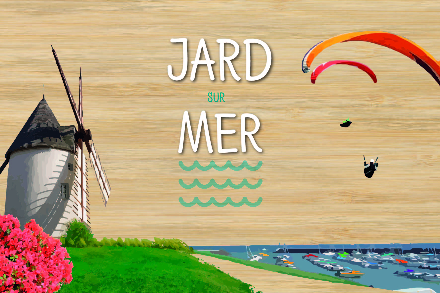 LOT DE 10 CARTES - JARD SUR MER