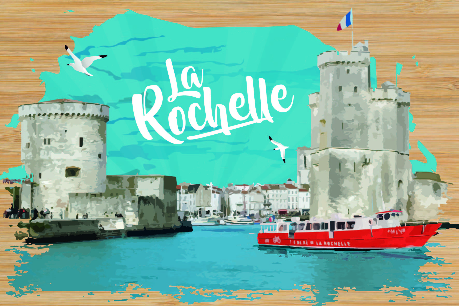 carte postale bois La Rochelle