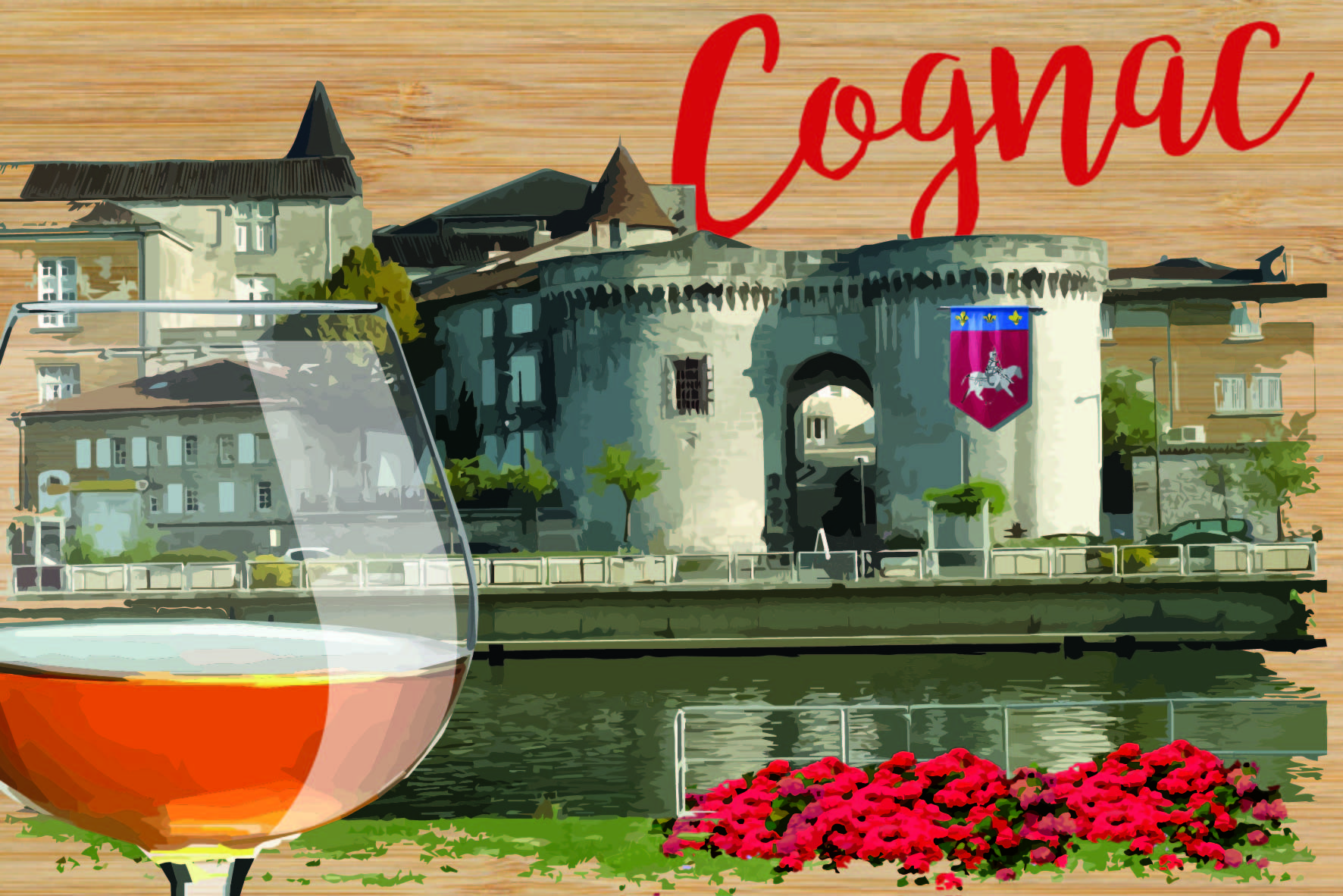 carte postale cognac