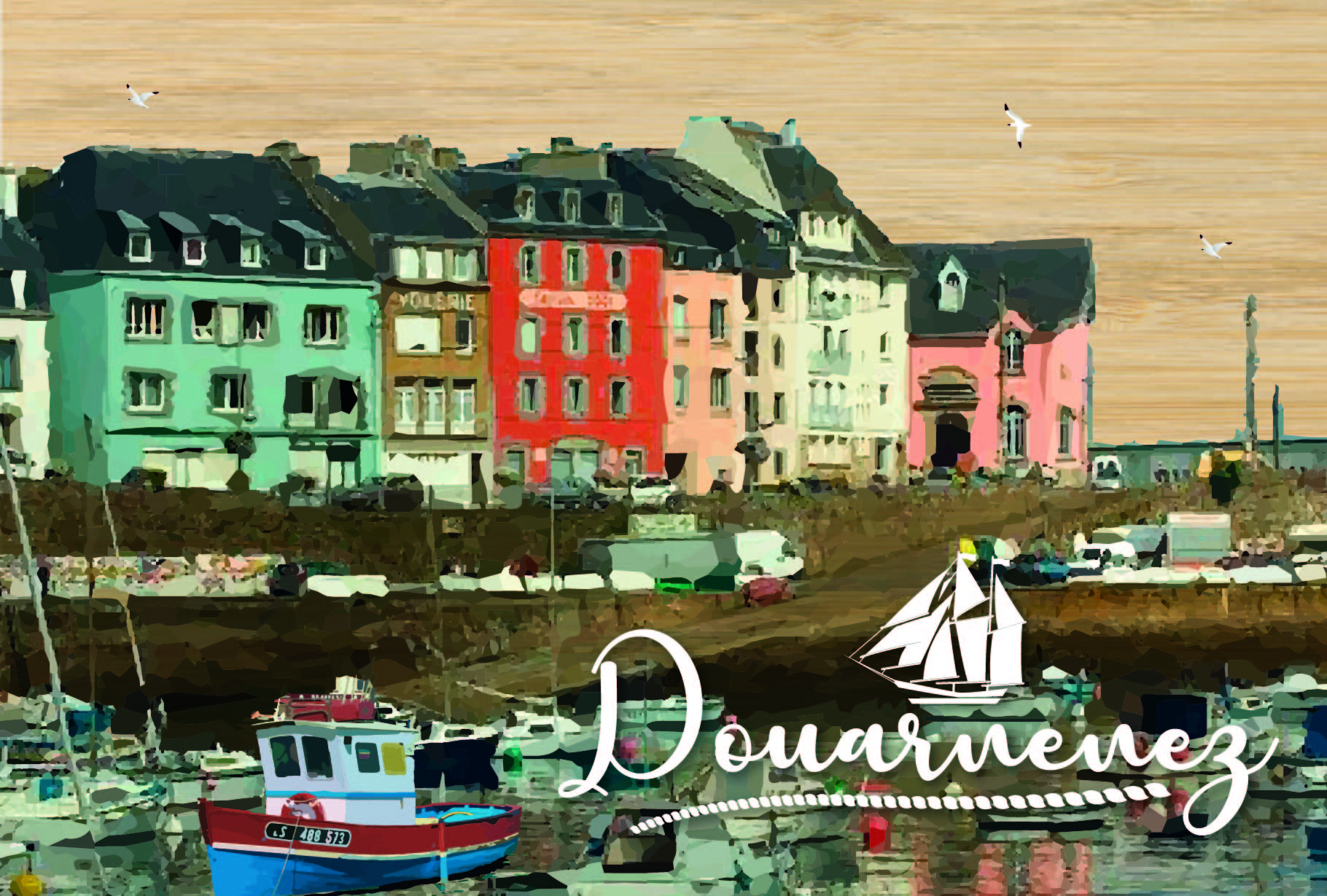 LOT DE 10 CARTES - DOUARNENEZ