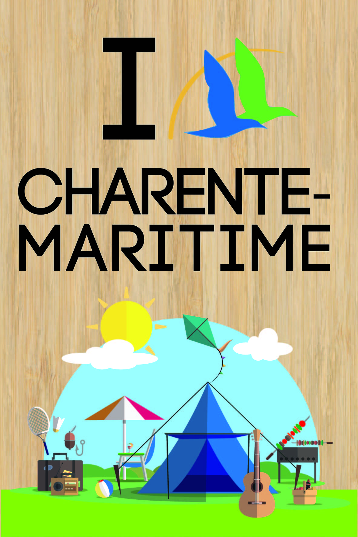 LOT DE 10 CARTES - I LOVE CHARENTE