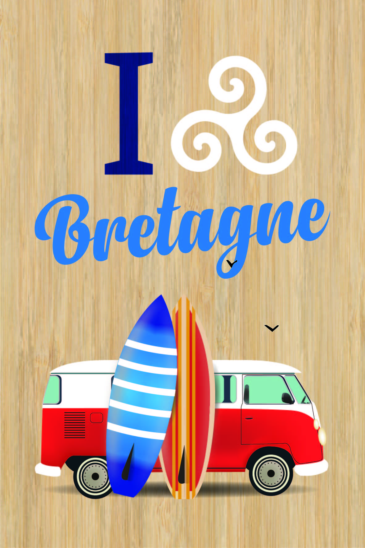 LOT DE 10 CARTES - I LOVE BRETAGNE