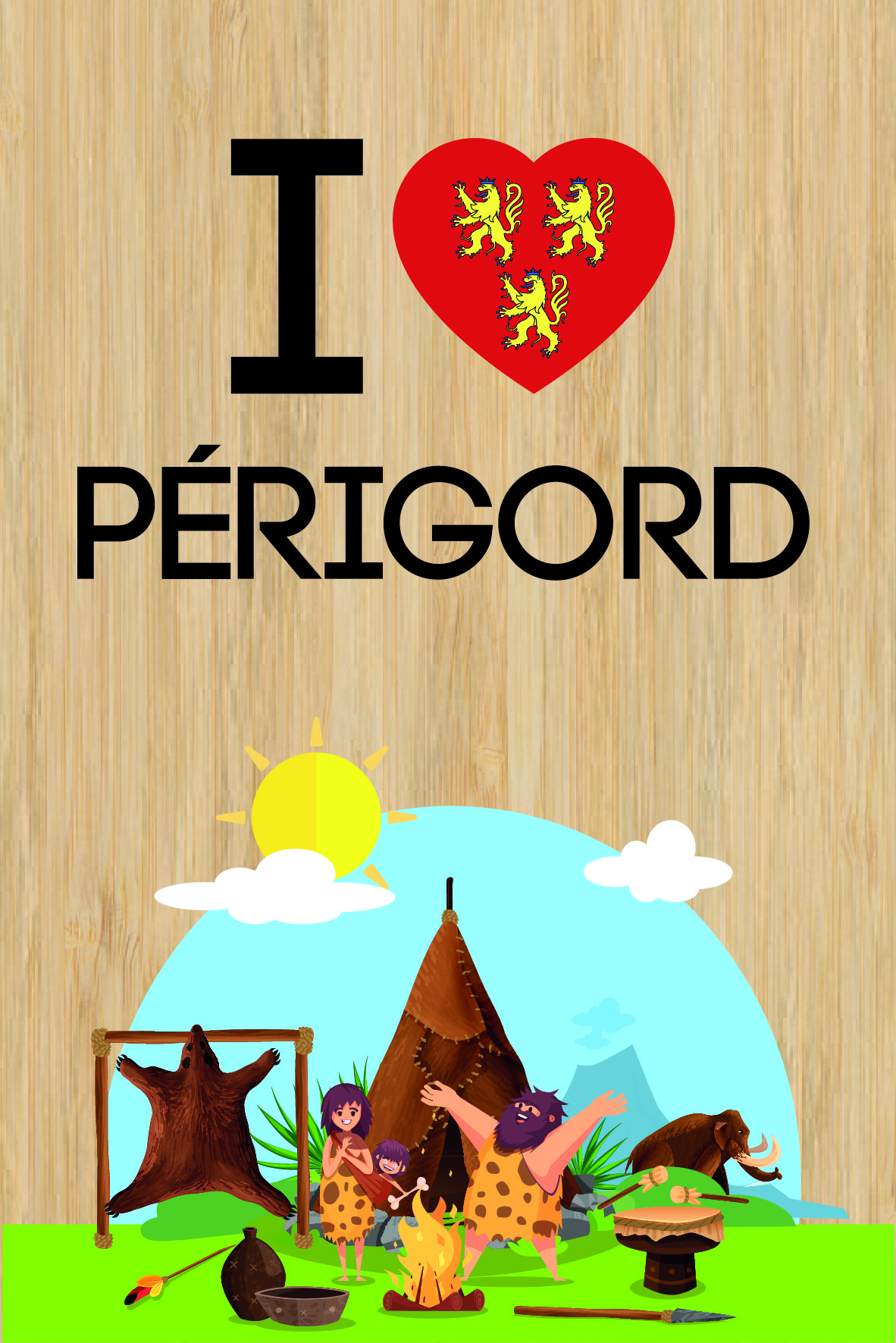 LOT DE 10 CARTES - I LOVE PERIGORD
