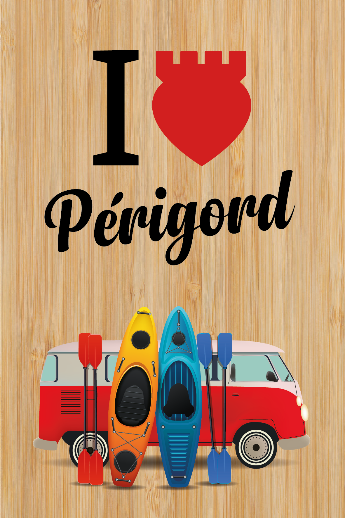 LOT DE 10 CARTES - I LOVE PERIGORD