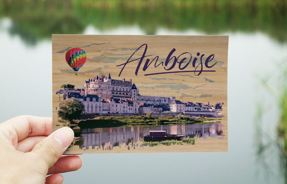 carte postale bois amboise