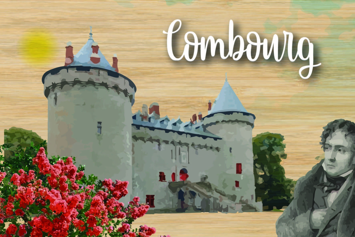 LOT DE 10 CARTES - COMBOURG - BRETAGNE - GRAPHIC WOOD