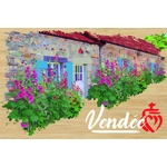 carte postale bois maison Vendée