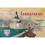 carte postale bois concarneau
