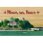 carte postale en bois Plouer sur Rance