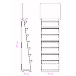 dimensions du présentoir en bois