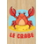 carte postale bois crabe
