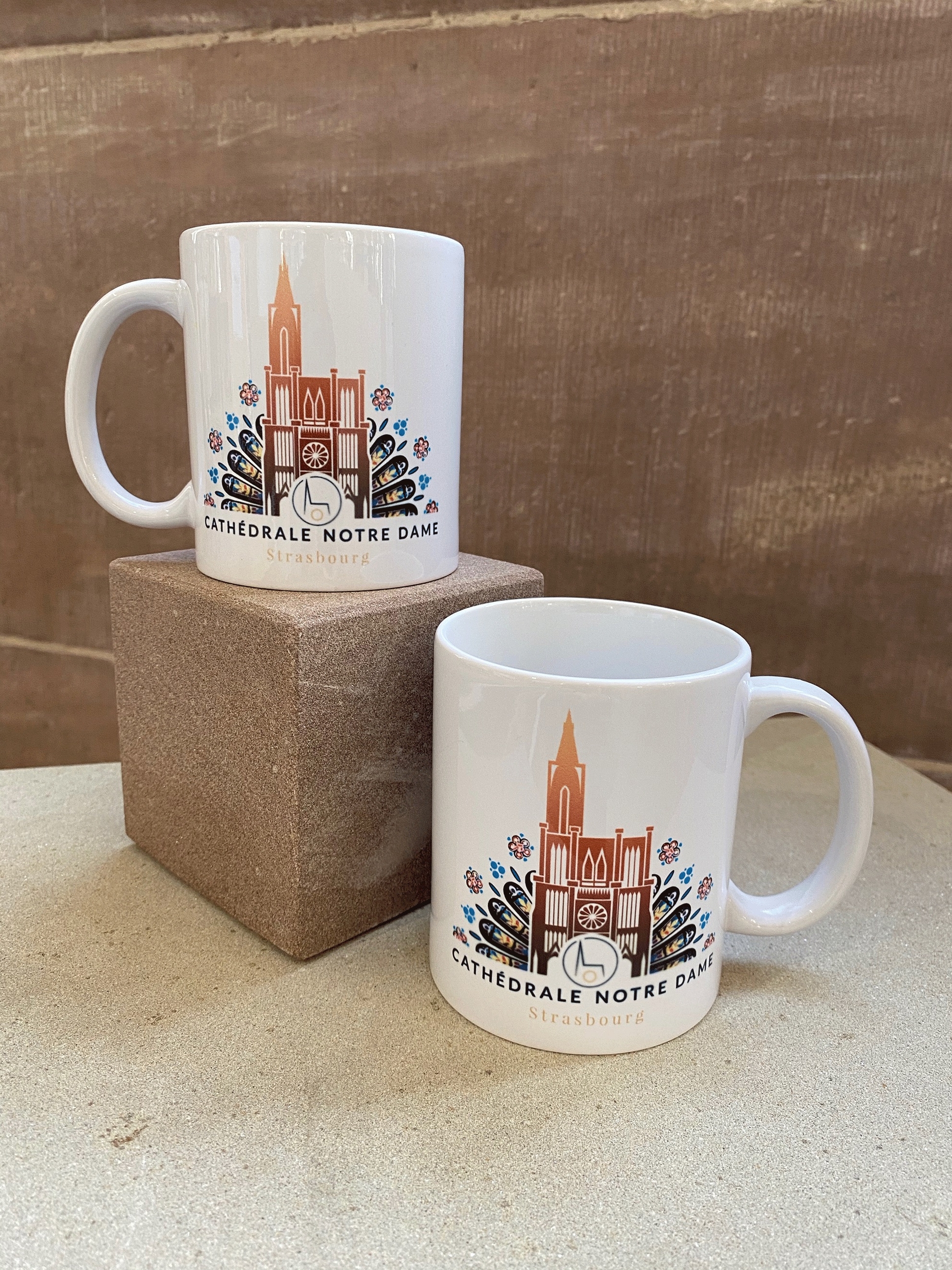 mug blanc cathédrale strasbourg