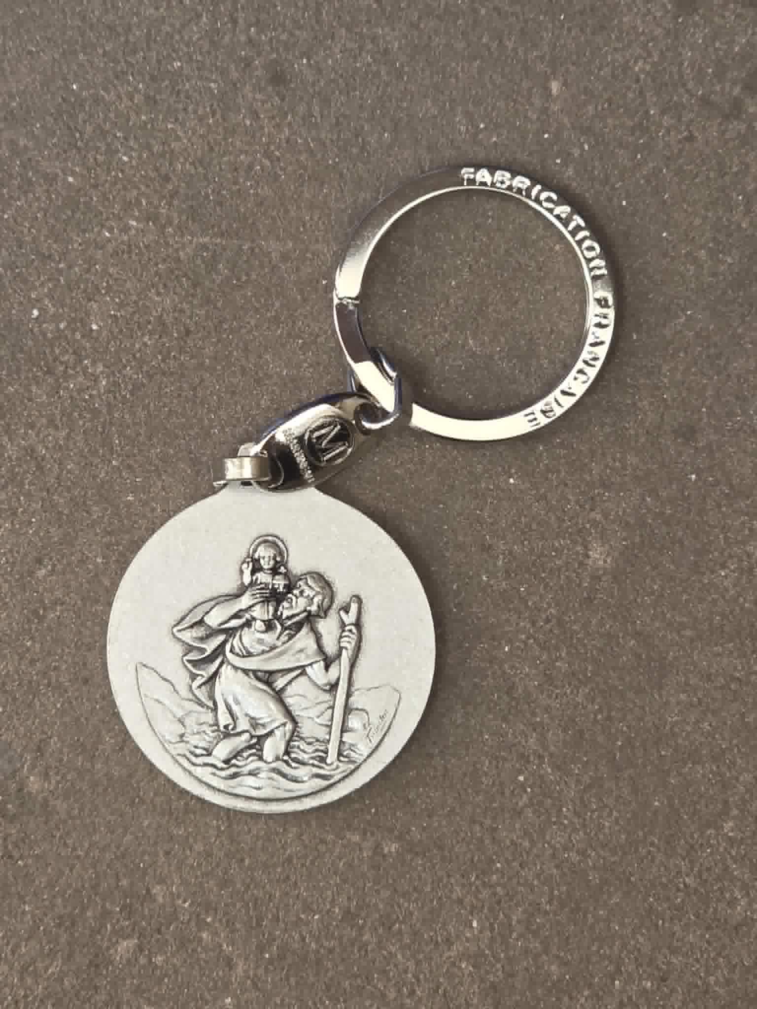Porte clé st christophe face
