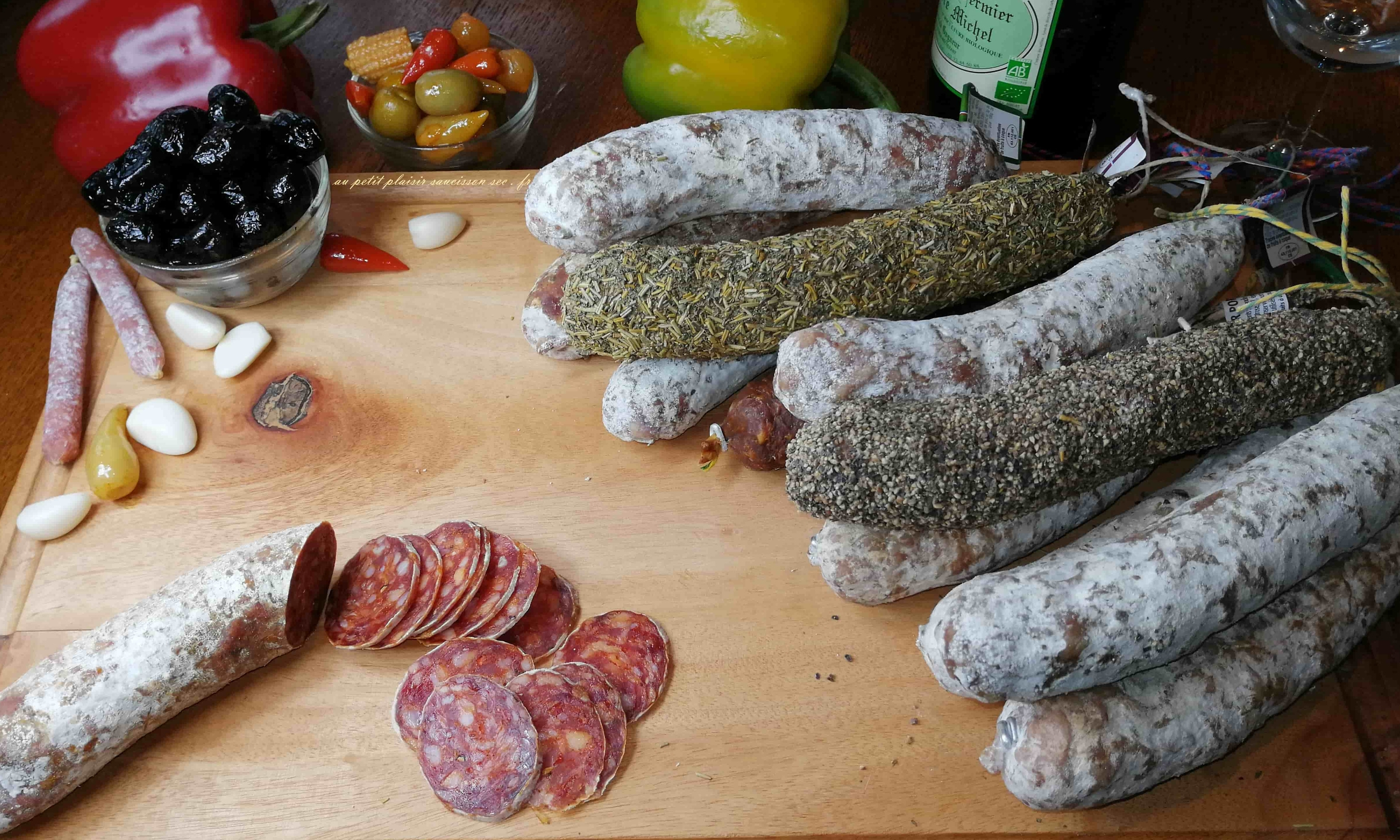 Coffret autour du saucisson : 8 créations artisanales pour 3,5kg de bo