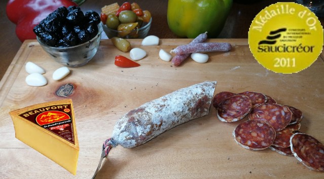 saucisson sec au Beaufort