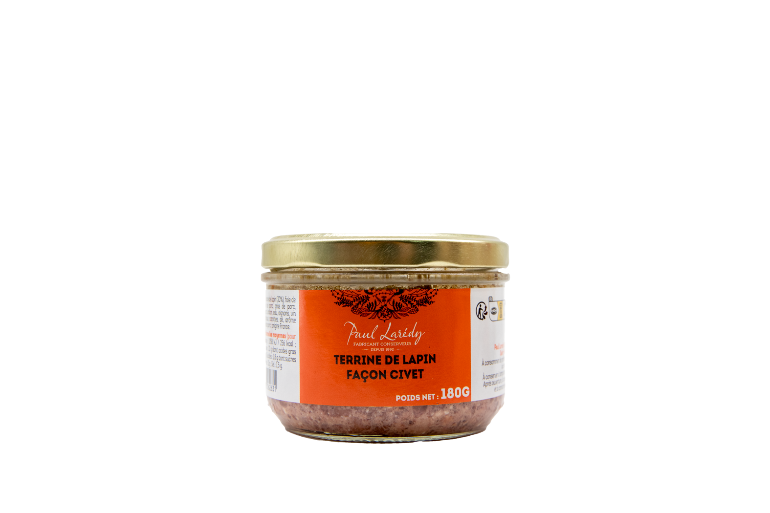 Terrine lapin 180g